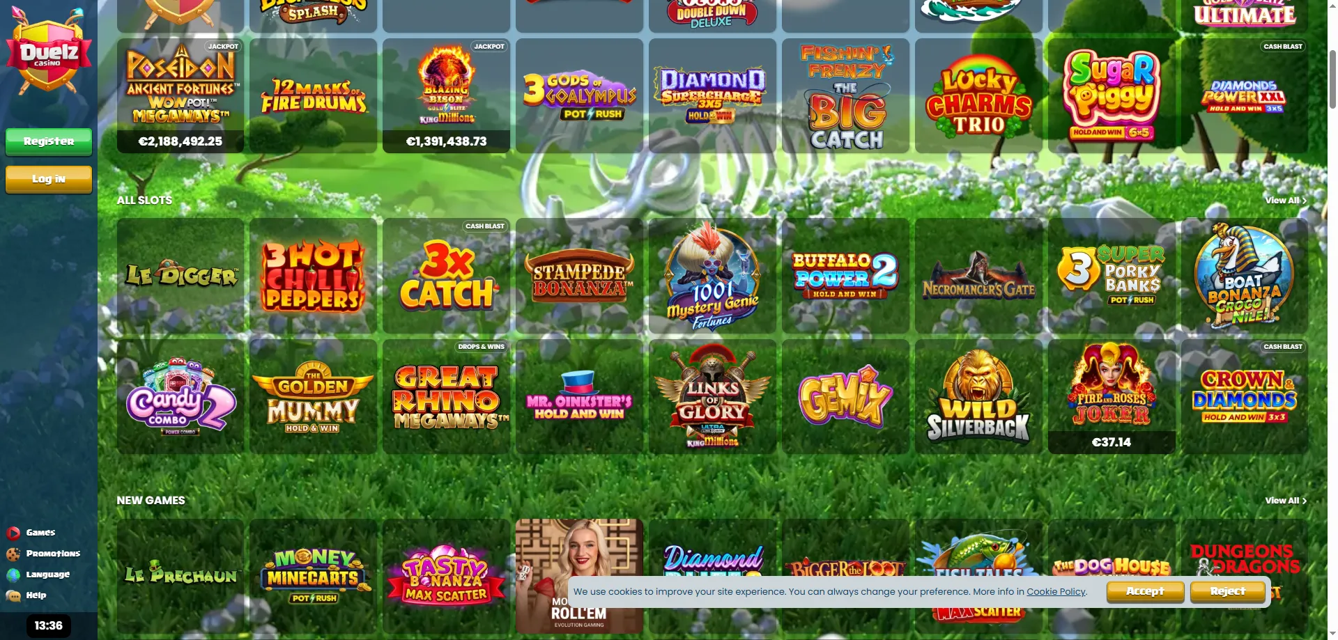 Duelz Casino sloty online – automaty z wysokim RTP i zmiennością