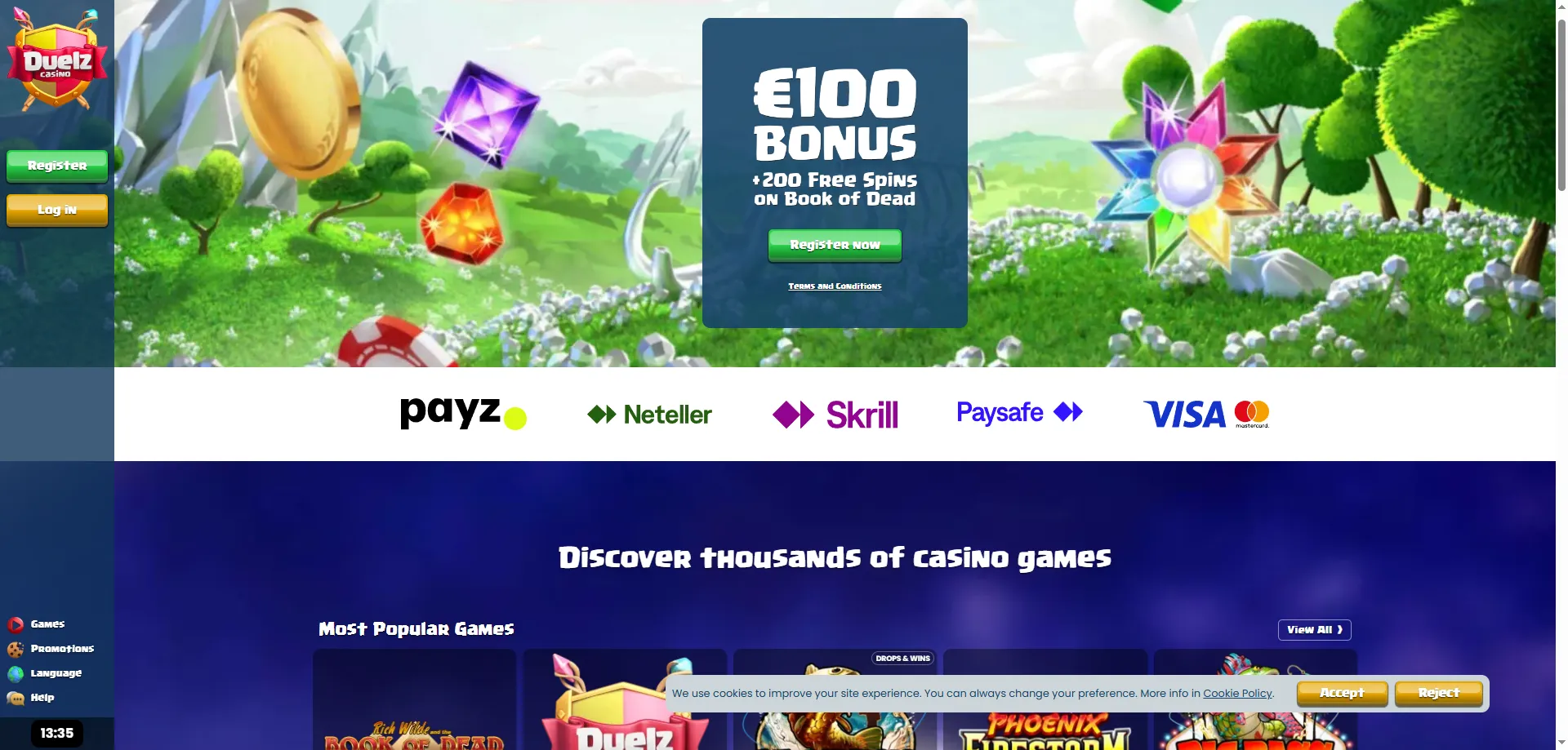 Duelz Casino – przegląd oferty gier i bonusów dla graczy